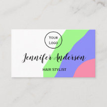 simple minimalista añade tu logotipo texto peluque