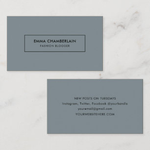 Tarjeta de visita simple minimalista moderna