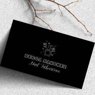 Tarjeta de visita simple minimalista para técnico