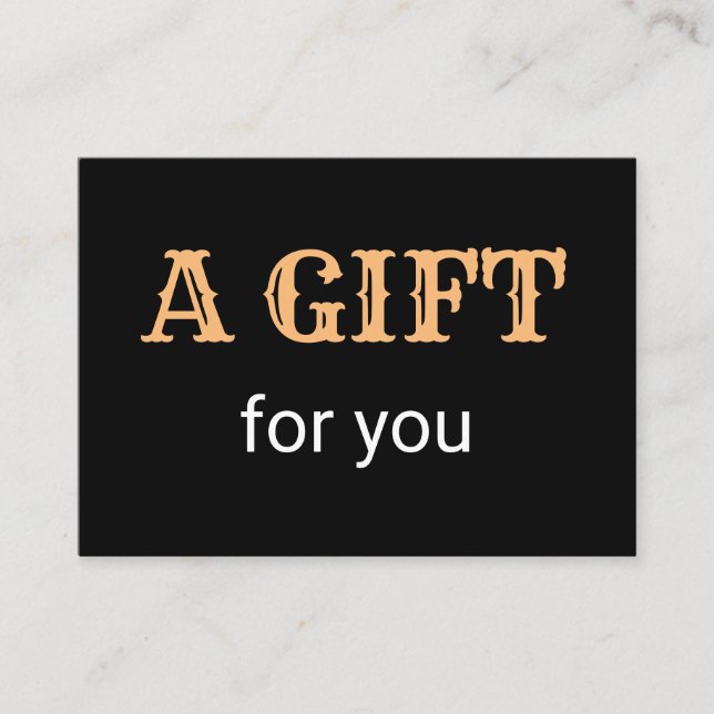 Tarjeta De Visita simple mínimo añadir el nombre dirección de texto  (Anverso)