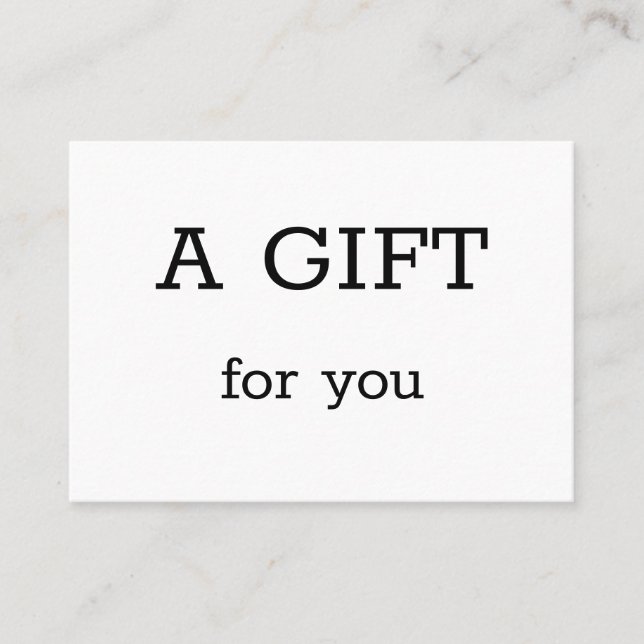 Tarjeta De Visita simple mínimo añadir el nombre dirección de texto  (Anverso)