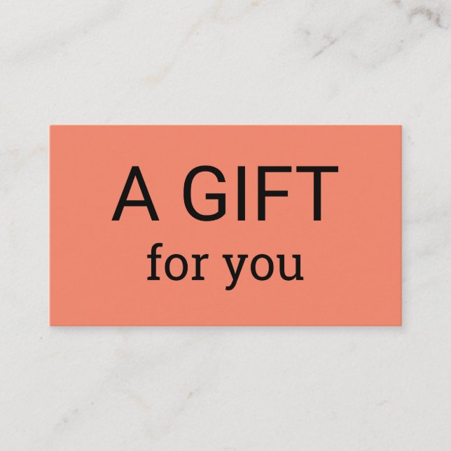 Tarjeta De Visita simple mínimo añadir el nombre dirección de texto  (Anverso)