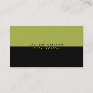 tarjeta de visita Simple Modern Contrast