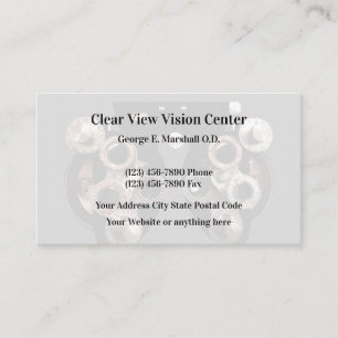 Tarjeta De Visita Simple moderno del optometrista