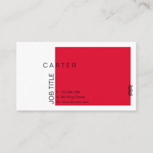 Tarjeta De Visita Simple moderno elegante del diseño profesional