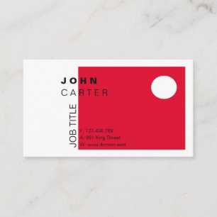 Tarjeta De Visita Simple moderno elegante del diseño profesional