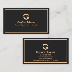 Tarjeta De Visita Simple Moderno Profesional Elegante Lujoso Profund