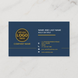 Tarjeta De Visita Simple Moderno Profesional Oscuro agregar Logo Aut