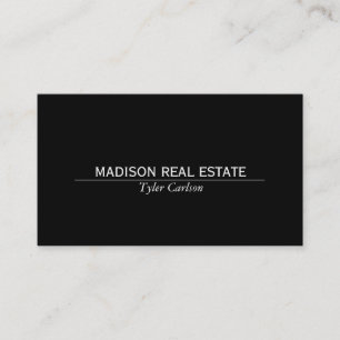 Tarjeta De Visita Simple (negro)