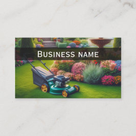 Tarjeta de visita simple para cuidado de jardín