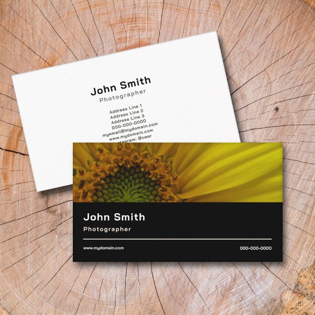 Tarjeta de visita simple para fotógrafos (Photo & Photographer Simple Business Card)