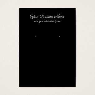 Tarjeta de visita simple para Personalizado negro