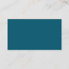 Tarjeta De Visita Simple Presupuesto Color Sólido Verde Azulado 