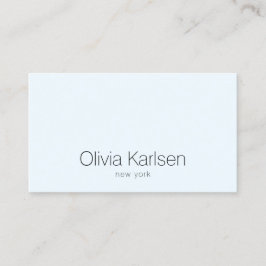 Tarjeta De Visita Simple Profesional Light Blue Modern