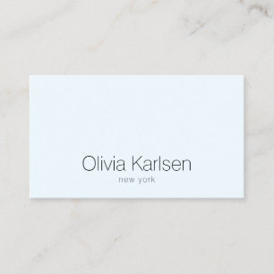 Tarjeta De Visita Simple Profesional Light Blue Modern