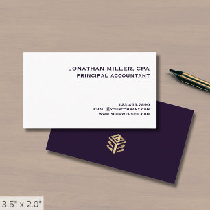 Tarjeta De Visita Simple Profesional Luxe