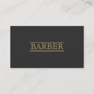 Tarjeta De Visita Simple profesional moderno del oro negro intrépid