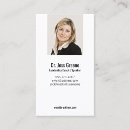 Tarjeta De Visita Simple Professional Añadir imagen