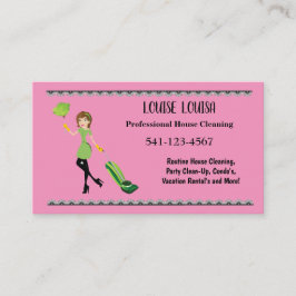 Tarjeta De Visita Simple Professional House Cleaning Business Cards