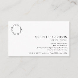 Tarjeta De Visita Simple Professional Modern Minimalist Company Logo