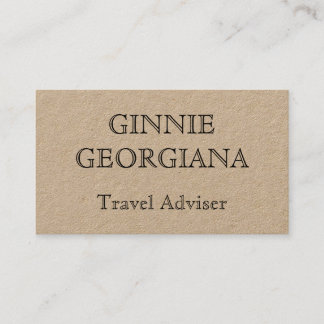 Tarjeta de visita simple Viaje Asesor de Viajes