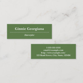 Tarjeta de visita simple y con clase del