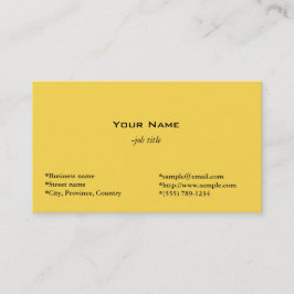 tarjeta de visita simple y con luz solar.