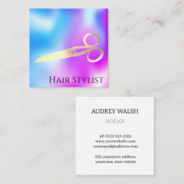 Tarjeta de visita simple y cuadrada moderna