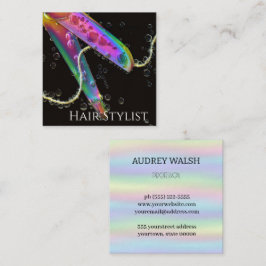 Tarjeta de visita simple y cuadrada moderna