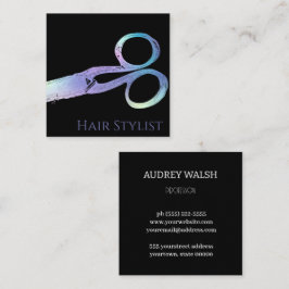 Tarjeta de visita simple y cuadrada moderna