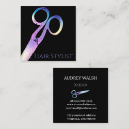 Tarjeta de visita simple y cuadrada moderna