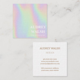 Tarjeta de visita simple y cuadrada moderna