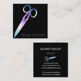 Tarjeta de visita simple y cuadrada moderna