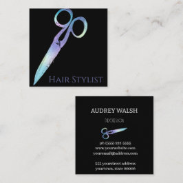 Tarjeta de visita simple y cuadrada moderna