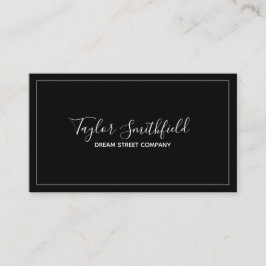 Tarjeta de visita simple y elegante