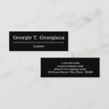 Tarjeta de visita simple y llana del abogado