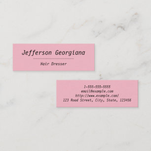 Tarjeta de visita simple y llana del aparador del