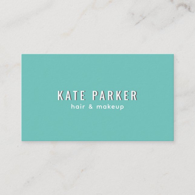 tarjeta de visita simple y minimalista (Anverso)