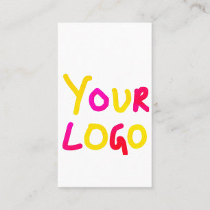Tarjeta De Visita simple y mínimo añadir su logotipo/diseño aquí neg