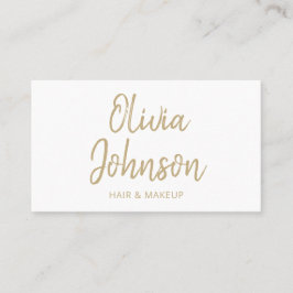 Tarjeta de visita simple y moderna a mano