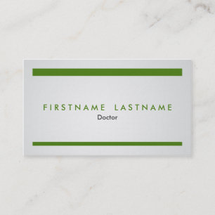 Tarjeta de visita simple y moderna de la profesió