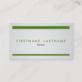 Tarjeta de visita simple y moderna de la profesión