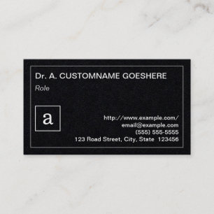 Tarjeta de visita simple y profesional