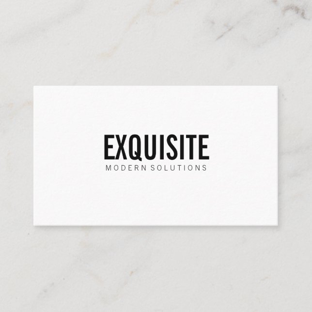 Tarjeta De Visita Simple y profesional con iconos (Anverso)