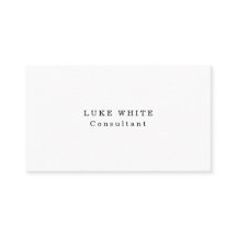 Simple y sencillo profesional blanco clásico creat