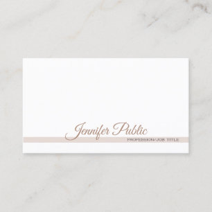 Tarjeta De Visita Simple y sencillo profesional moderno elegante bla