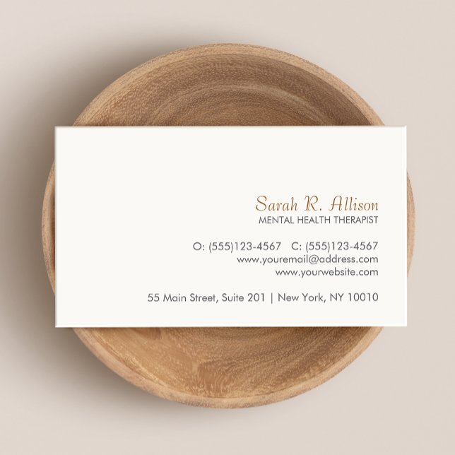 Tarjeta de visita simple y sofisticada (Subido por el creador)