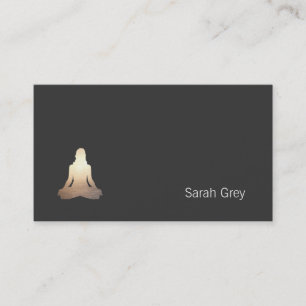 Tarjeta De Visita Simple Yoga Mediation Pose Business Card