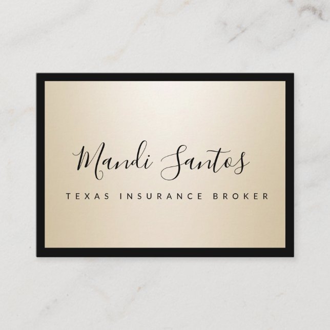 TARJETA DE VISITA SIMPLEMENTE CHAMPAGNE (Anverso)