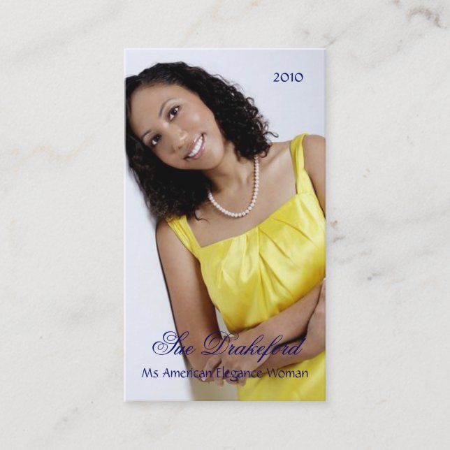 Tarjeta de visita simplemente elegante del desfile (Anverso)